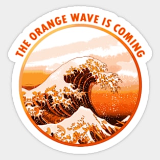 The Orange Wave Sticker